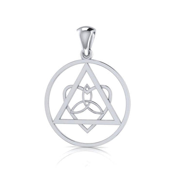 Life’s worth the healing and inspiration ~ Celtic AA Symbol Sterling Silver Pendant Jewelry TPD518 - Jewelry